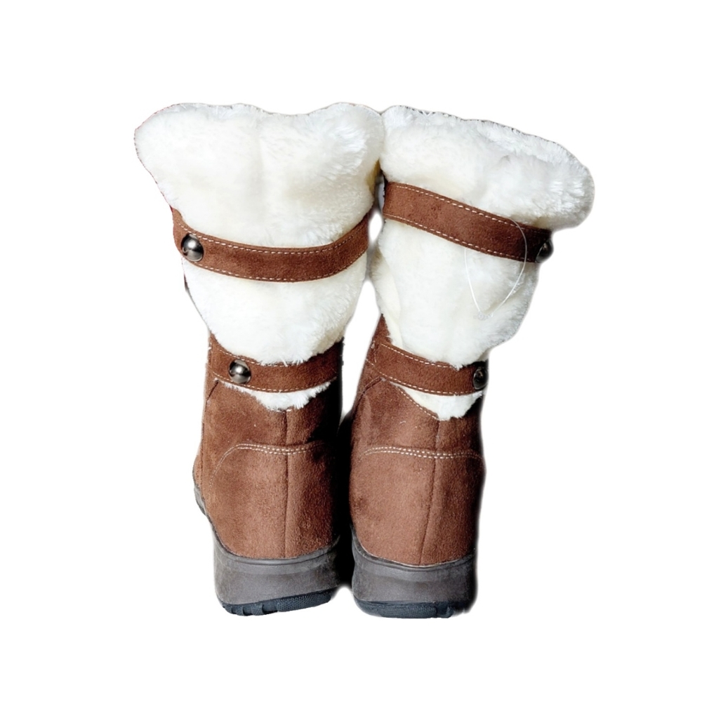 ITASCA Veronica Womens Brown Faux Suede Plush Lining Winter Boots Sz 7M NEW! - Picture 6 of 8